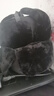 巴哈兔子雷鋒帽男帽子冬季軍訓大帽軍訓棉帽東北保暖加厚護耳帽中老年 黑色【56cm-62cm】 曬單實(shí)拍圖