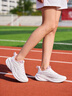 361°女鞋運動(dòng)鞋女2026春季新款跑步鞋網(wǎng)面透氣防滑休閑鞋子戶(hù)外旅游鞋 羽毛白/夕霧粉-1 38 (官方正品) 曬單實(shí)拍圖