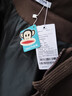 大嘴猴（paul frank）連帽情侶款棉服男士春季羽休閑加絨寬松保暖襖厚風(fēng)大上衣外套服裝 黑插咖色 【官方正品】 3XL 【建議180-200斤】 曬單實(shí)拍圖
