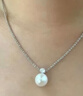 周大生【新年禮物】*DC碎銀子珍珠項鏈女銀項鏈鎖骨鏈情人節禮物送女友 曬單實(shí)拍圖