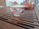 Bylure品牌蓋碗景德鎮青花瓷釉下五彩家用高檔泡茶杯龍馬精神壓手主人杯 釉下五彩龍馬精神三才蓋碗】 140ml口徑10.2cm 曬單實(shí)拍圖