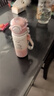 oktp高顏值保溫杯兒童可愛(ài)吸管杯一杯三飲大容量學(xué)生上學(xué)專(zhuān)用便攜水杯 粉色520ML【一杯三飲&手提】小貓貼+公仔 曬單實(shí)拍圖