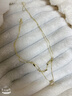 伊燦雙層疊戴水鉆吊墜毛衣鏈女小眾復古高級感項鏈2025年新爆款款頸鏈 雙層疊戴水鉆吊墜毛衣鏈【金色】 曬單實(shí)拍圖