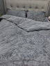 水星系列家紡高端A類(lèi)加厚保暖牛奶絨四件套冬季珊瑚絨被套加絨寶寶絨床上用品4 花夢(mèng)情緣-牛奶絨紳士灰 1.8米床單款【適合被芯200x230】 曬單實(shí)拍圖