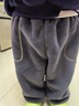 嘟嘟家寶寶雙面絨褲子秋冬兒童加厚長(cháng)褲男童冬季休閑褲女童冬裝 灰色120 曬單實(shí)拍圖