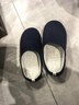 內泊（NEIBO）乳膠棉拖鞋男冬季天大碼女士室內家居鞋防滑防臭橡膠軟底羊毛藍42 曬單實(shí)拍圖