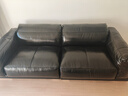 支吾曜石皮藝沙發(fā)包豪斯大黑牛復古油蠟皮真皮客廳直排中古不銹鋼設計 曜石黑-進(jìn)口油蠟皮-接觸面真皮 大三人位 2.57m 曬單實(shí)拍圖