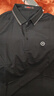 柒牌【肌理條POLO】短袖POLO衫男夏季條紋肌理翻領(lǐng)上衣 黑色 XL 曬單實(shí)拍圖