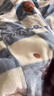 南極人（Nanjiren）毛毯被子冬季棉被婚慶禮品絨毯子加厚雙層拉舍爾保暖單雙人蓋毯被 012 鹿頭【不掉毛雙層加厚】 150x200cm 約4斤 曬單實(shí)拍圖