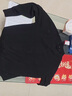 凡客誠品（VANCL）長(cháng)袖t恤男秋冬美式潮流半拉鏈立領(lǐng)上衣?lián)u粒絨打底衫男 黑色 L 曬單實(shí)拍圖