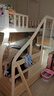 圣伯頓【免費安裝】?jì)和舷麓矊?shí)木高低床雙層床上下鋪床兩層木床子母床 梯柜+書(shū)架+雙抽+床墊 上160下180 曬單實(shí)拍圖