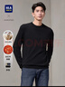 海瀾之家羊毛衫男款輕商務(wù)純羊毛保暖毛衣冬季男 HNZAW3W023A黑色F9 2XL 185/100A 推薦165~180斤 曬單實(shí)拍圖