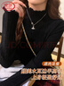 浪莎打底衫女2025新款秋冬內搭高級感半高領(lǐng)毛衣木耳邊針織衫上衣 曬單實(shí)拍圖