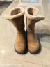卓詩(shī)尼加絨雪地靴女皮毛一體2026新款冬季厚底短靴保暖棉鞋毛毛靴 卡其色 跟高3.5cm+筒高20.5cm 36 曬單實(shí)拍圖