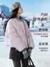 香影【鵝絨服】短款泡芙羽絨服女2025冬季新款寬松休閑香芋紫外套 紫色 L 165/88A/110-125斤 曬單實(shí)拍圖