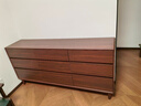 林氏家居北歐胡桃色橡膠木六斗柜客廳靠墻收納柜子抽屜儲物柜林氏木業(yè)UM4E 曬單實(shí)拍圖