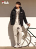 FILA 斐樂(lè )官方情侶羽絨服2025年冬時(shí)尚休閑連帽上衣男女同款保暖外套 曬單實(shí)拍圖