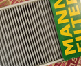 曼牌濾清器（MANNFILTER）活性炭空調濾清器空調濾芯格CUK2743雪鐵龍C5國產(chǎn)C6標致508東風(fēng)A9 曬單實(shí)拍圖