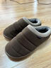 阿芙諾蒂老人防滑媽媽棉鞋冬季加厚保暖老式中老年包跟棉拖鞋男 咖啡42-43 曬單實(shí)拍圖
