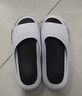 回力拖鞋男士厚底防滑浴室一字拖休閑外穿耐磨涼鞋SDJ-3A77 白黑44-45 曬單實(shí)拍圖