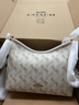 蔻馳（COACH）【禮物】奧萊女士女包LAUREL 30號單肩包腋下斜挎包流浪包通勤 IM/粉筆白色 混合色 曬單實(shí)拍圖