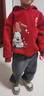 迪士尼（Disney）童裝本命年兒童冬裝套裝2026新款男童拜年服女童紅色新年加絨衛衣 曬單實(shí)拍圖