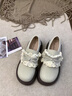 啄木鳥(niǎo)厚底花邊勃肯鞋女一腳蹬單鞋2026春季新款蝴蝶結配裙子百搭樂(lè )福鞋 米灰色 37 (235mm) 曬單實(shí)拍圖
