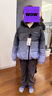 ASK JUNIOR防水兒童羽絨服男童冬裝加厚保暖防風(fēng)連帽親子滑雪服青少年新年裝 曬單實(shí)拍圖