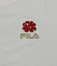 FILA 斐樂(lè )馬上起飛情侶針織短袖T恤2026春季時(shí)尚休閑純棉海棠花上衣 曬單實(shí)拍圖