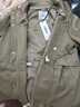 太平鳥(niǎo)女裝風(fēng)衣春季品質(zhì)韓版時(shí)尚休閑收腰外套質(zhì)感 軍綠 L 曬單實(shí)拍圖