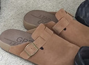 京東京造【勃肯鞋】外穿拖鞋女厚底包頭涼鞋春夏拖鞋女淺棕色 37 曬單實(shí)拍圖