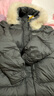 雪中飛2025秋冬羽絨服女中長(cháng)款寬松鵝絨狐貍毛領(lǐng)保暖女裝外套 寶石黑 M 曬單實(shí)拍圖
