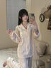 繆黛 MAULTIAY可愛(ài)kitty貓睡衣女春夏季2026新款冰絲短袖甜美學(xué)生高級感家居服 粉kitty【短袖+短褲】 無(wú)頭繩 M 女款M【建議90-100斤，】 曬單實(shí)拍圖