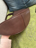裘真新年禮物 【明星同款】植鞣羊皮月牙hobo包通勤單肩腋下包包女 咖啡色（偏深）小號 小包/大包 曬單實(shí)拍圖