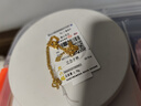 周六福鳳尾鏈黃金手鏈女足金素鏈生日禮物計價(jià)A0713435 約1.75g 16+3cm 曬單實(shí)拍圖