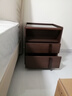 林氏家居胡桃木色床頭柜中古風(fēng)小型新款臥室邊柜子YZ1B 曬單實(shí)拍圖