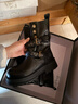 DAPHNE達芙妮2026春季新款靴子黑色騎士馬丁靴中筒靴女西部牛仔靴短靴女 曬單實(shí)拍圖