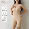 萊特妮絲（Lightness） 無(wú)痕中壓連體衣蕾絲刺繡托胸收腰提臀 PW512W 膚色 XL 曬單實(shí)拍圖