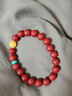 KARZUMYA朱砂手串女款天然本命年紫金砂紅色正品手鏈蜜蠟綠松石轉運珠金澤 8mm天然朱砂手串【配證書(shū)】 120-150斤 曬單實(shí)拍圖