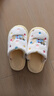 名創(chuàng  )優(yōu)品（MINISO）彩點(diǎn)小貓卡通趣味毛毛居家鞋女秋冬可愛(ài)棉拖鞋月子鞋白黃36-37 曬單實(shí)拍圖
