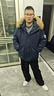 MEDE座山雕毛領(lǐng)工裝羽絨棉服男冬季加厚連帽棉衣外套 藏青 L 曬單實(shí)拍圖