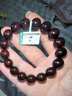 妍韻珠寶收藏級爆金星印度小葉紫檀手串文玩佛珠男女檀香手鏈12mm重18克 曬單實(shí)拍圖