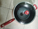 特福（Tefal）炒鍋有鈦不粘鍋家用炒菜鍋少油煙鍋32cm炒鍋佳溫紅心磁爐通用炒鍋 曬單實(shí)拍圖
