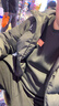 卡爾美（KELME）戶(hù)外羽絨服男冬季新款連帽保暖鴨絨面包服 瑪瑙黑 XL 曬單實(shí)拍圖