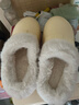 樸西冬季復古博肯防水可拆洗女士棉拖鞋可外穿保暖 香蕉黃 38-39 曬單實(shí)拍圖