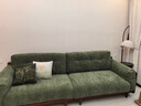 帕沙曼可拆洗云朵布藝沙發(fā)客廳小戶(hù)型中古風(fēng)實(shí)木沙發(fā)雪尼爾綠色MF100-Q 【松山綠】2.8米四人位 抗菌雪尼爾TY74 曬單實(shí)拍圖