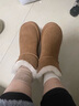 百麗慵懶百搭厚底雪地靴女靴子25冬新增高加絨短靴JD016DD5 可可栗 37 曬單實(shí)拍圖