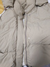 三彩2025冬季新款短款羽絨服立領(lǐng)90白鴨絨面包服休閑M 曬單實(shí)拍圖