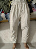 翊尚美休閑褲子女秋冬季2025年新款糯米闊腿褲加絨加厚小個(gè)子白色運動(dòng)褲 曬單實(shí)拍圖