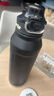 恩爾美（nRMEi）保溫保冷杯大容量男士款316不銹鋼學(xué)生戶(hù)外騎行便攜運動(dòng)水壺杯子 黑色1000ml【抗菌316/保溫保冷】 曬單實(shí)拍圖
